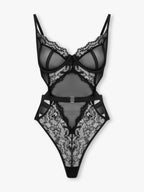 Body Ksenia NuAuge preto - peça isolada em fundo branco